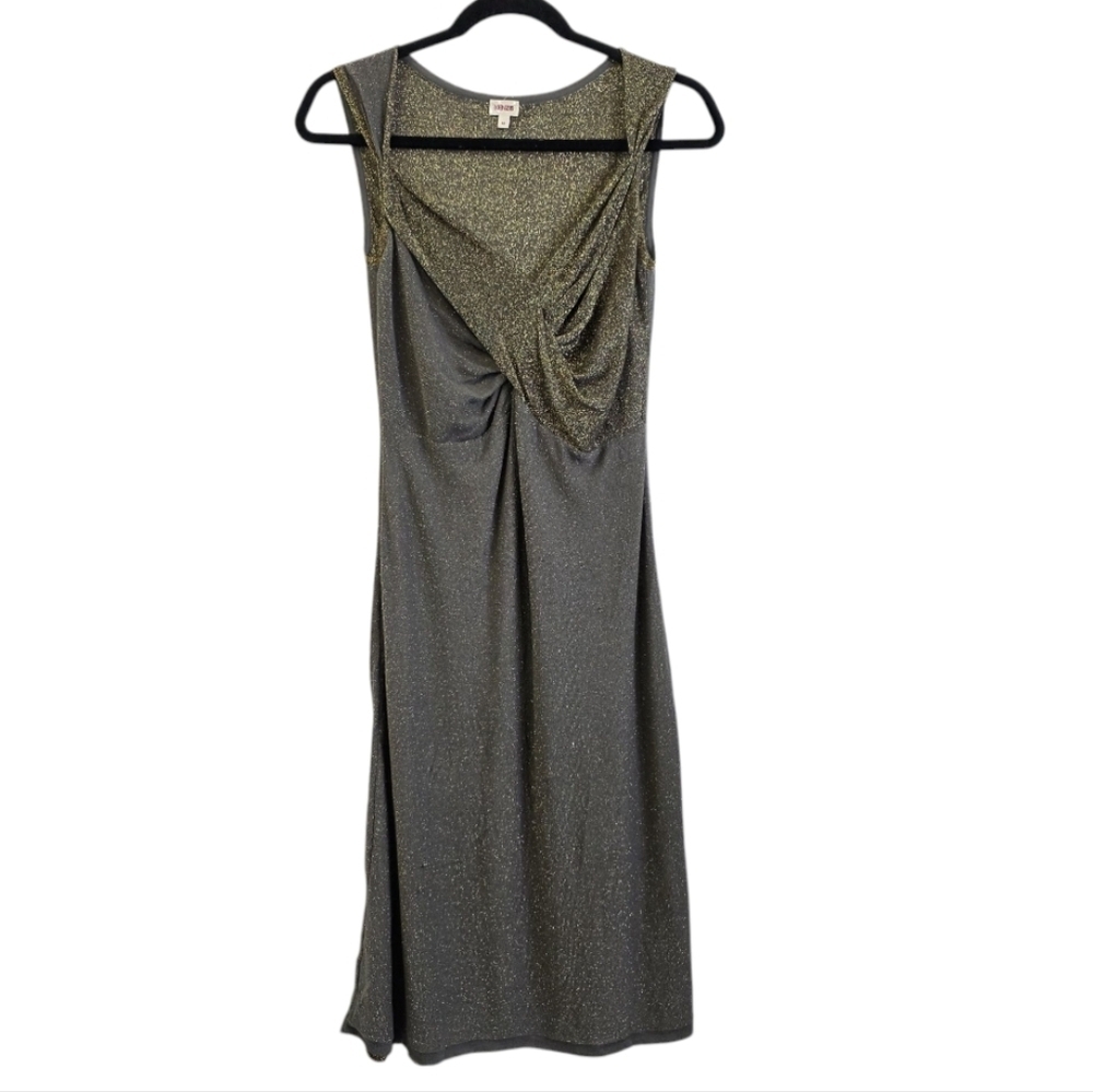 Kenzo metallic knit midi dress